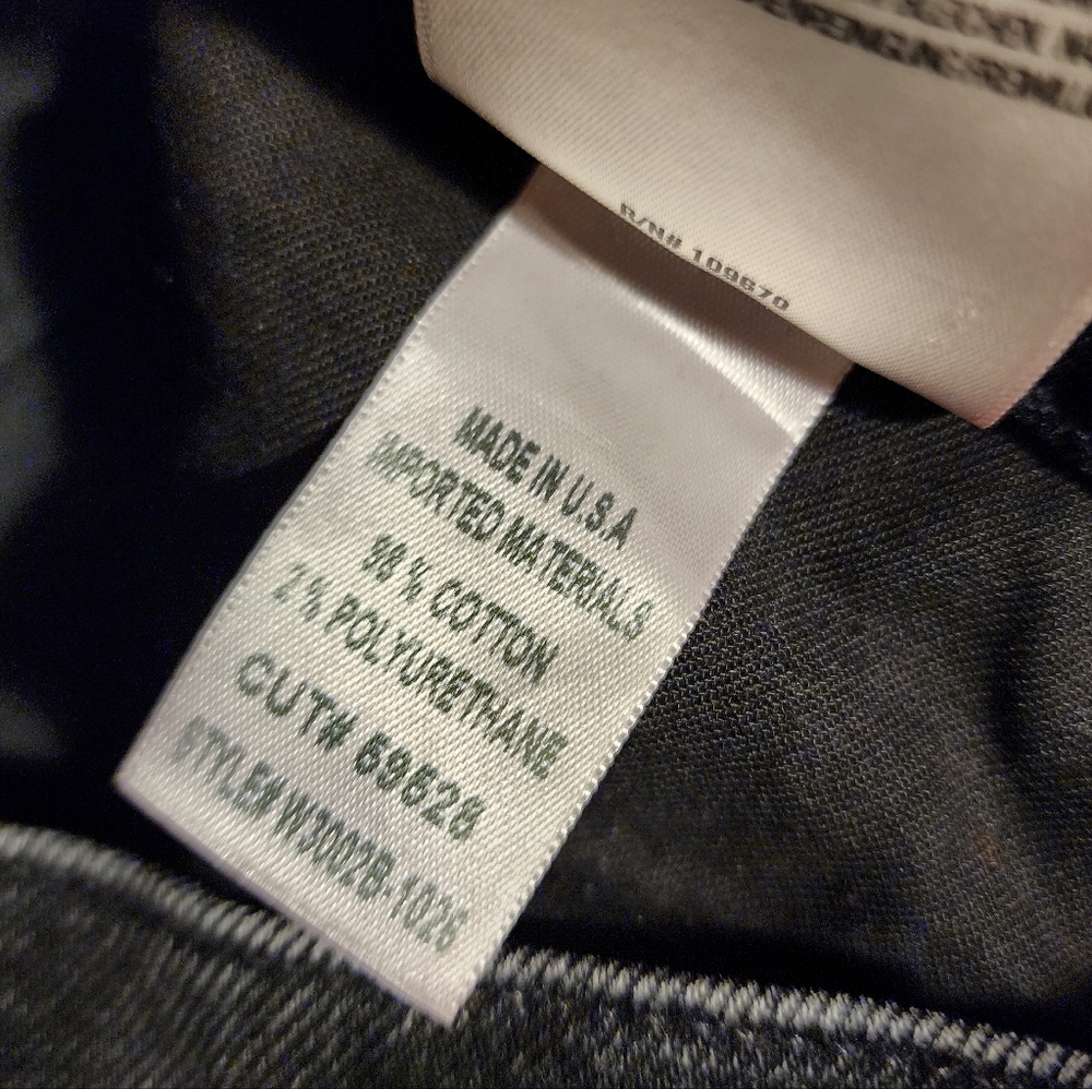 GOLDSIGN Lawler high-rise slim-leg jeans 25W 32L In Black - Picture 16 of 16